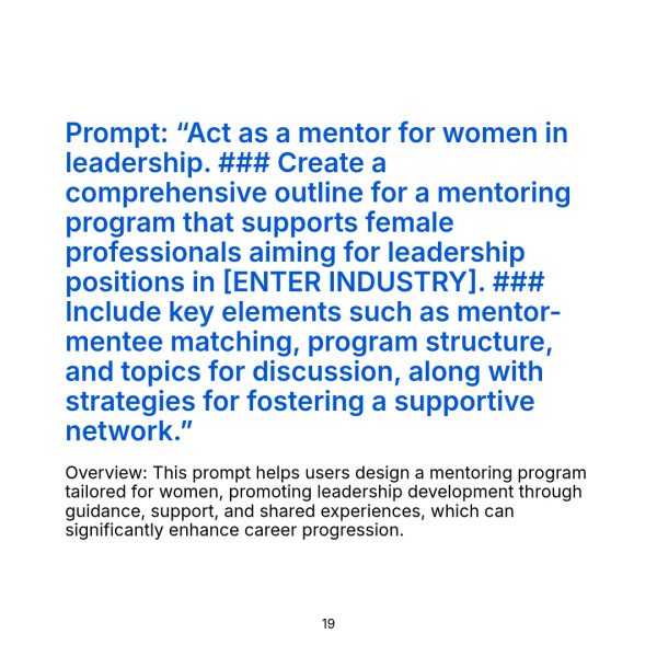 Empower Your Career: 25 AI Prompts for Women in Leadership and Networking - Image 2