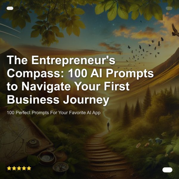 Interactive Prompt Course: The Entrepreneur's Compass: 100 AI Prompts to Navigate Your First Business Journey