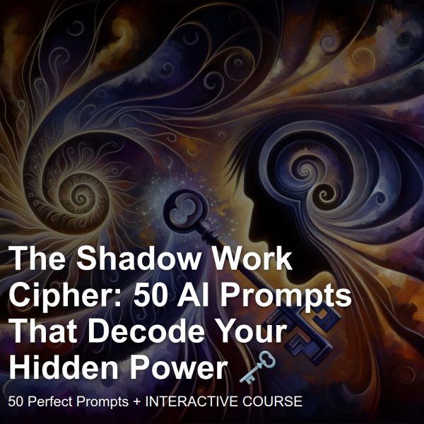 Interactive Prompt Course: The Shadow Work Cipher: 50 AI Prompts That Decode Your Hidden Power 🗝️