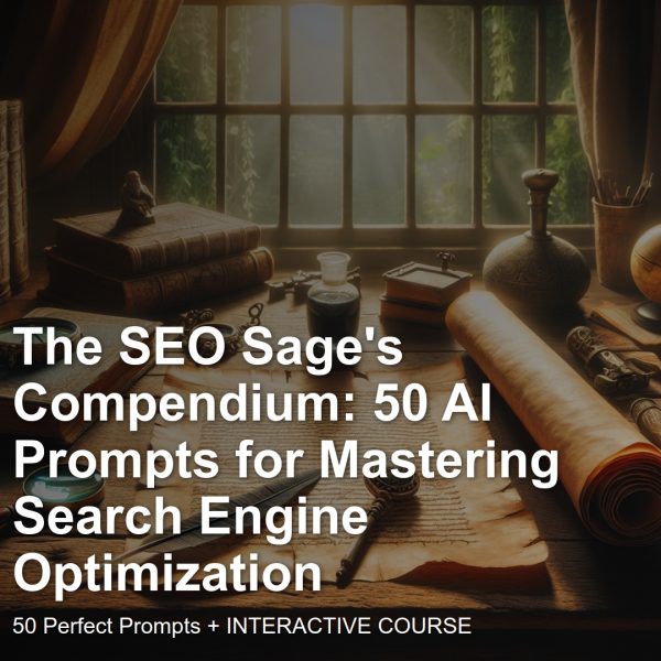 Interactive Prompt Course: The SEO Sage's Compendium: 50 AI Prompts for Mastering Search Engine Optimization