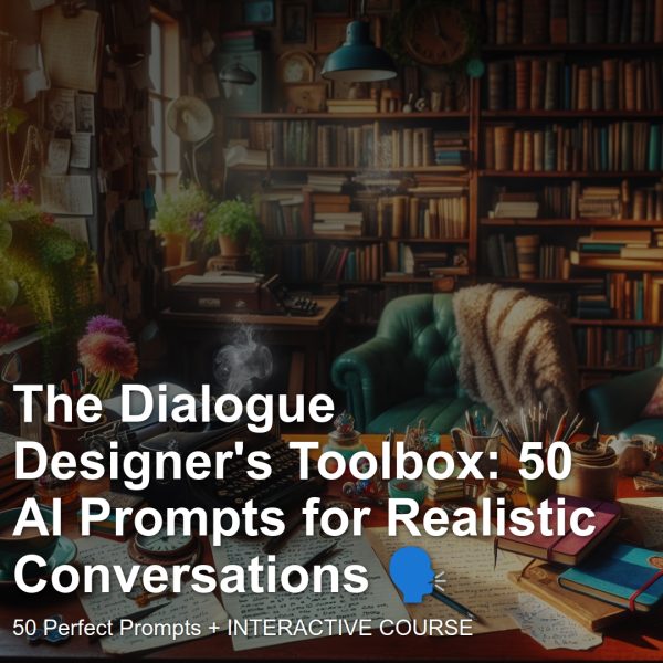 Interactive Prompt Course: The Dialogue Designer’s Toolbox: 50 AI Prompts for Realistic Conversations 🗣️