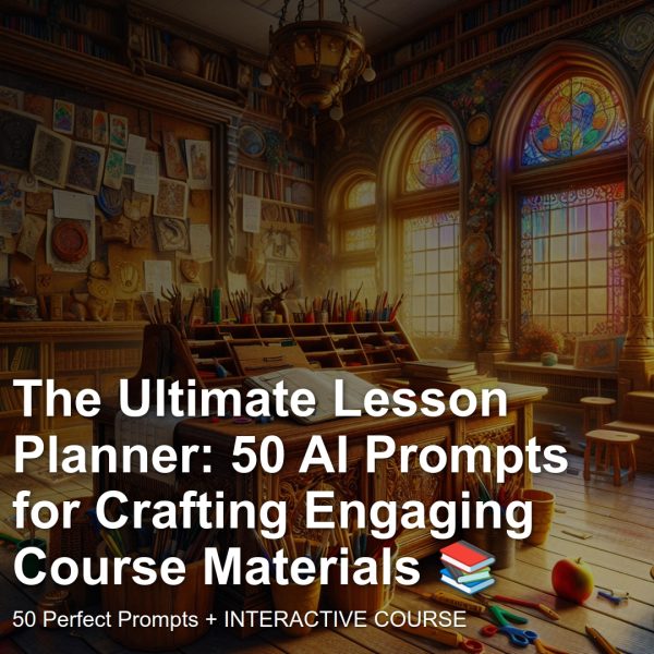 Interactive Prompt Course: The Ultimate Lesson Planner: 50 AI Prompts for Crafting Engaging Course Materials 📚